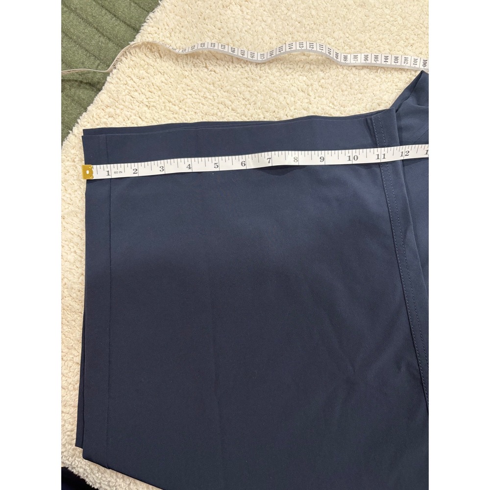 Athleta Brooklyn Heights High Rise Cargo Pant Wide Leg 30" Navy Size 14 - Picture 2 of 9